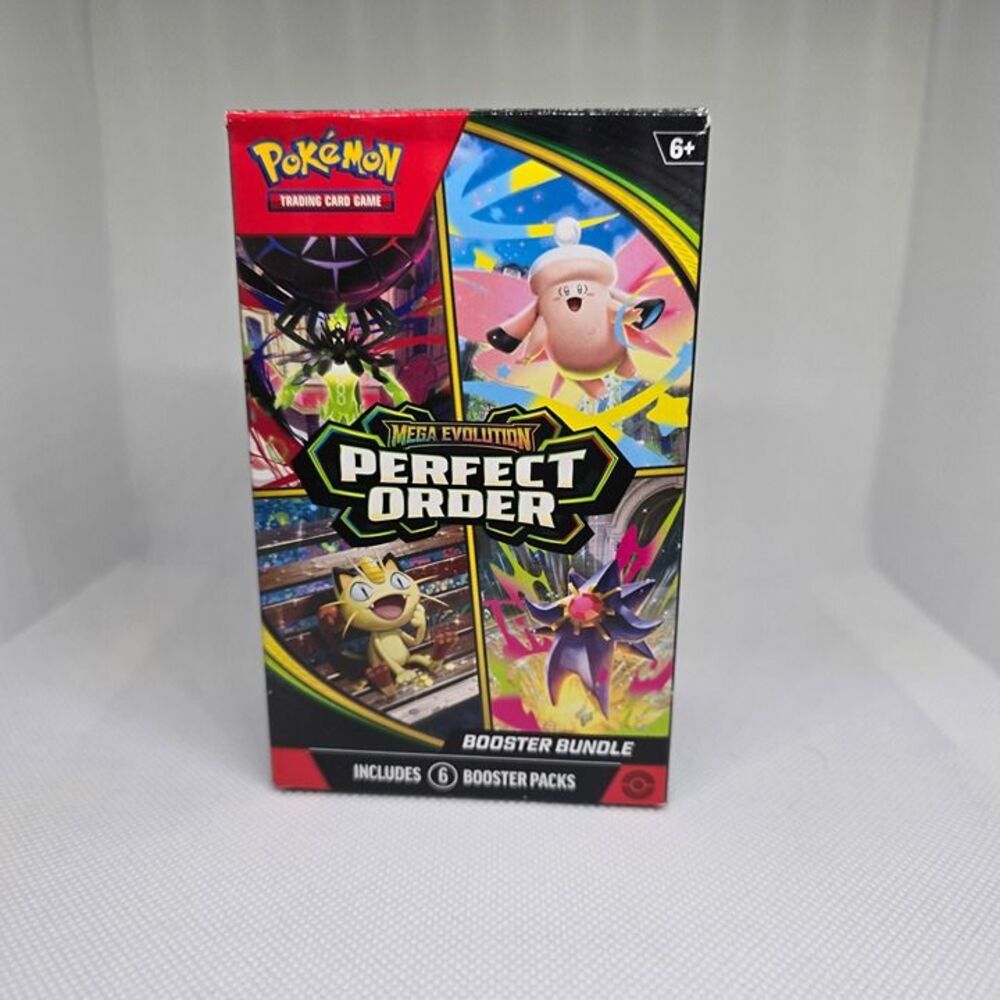 Pokemon Trading Card Game Mega Evolution Perfect Order Booster Bundle Empty